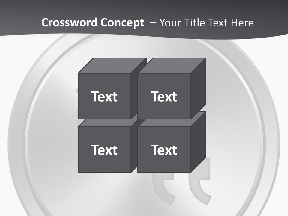 A Metal Plate With A Circular Design On It PowerPoint Template