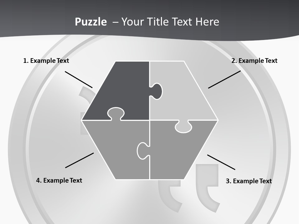 A Metal Plate With A Circular Design On It PowerPoint Template
