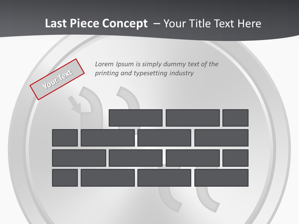 A Metal Plate With A Circular Design On It PowerPoint Template