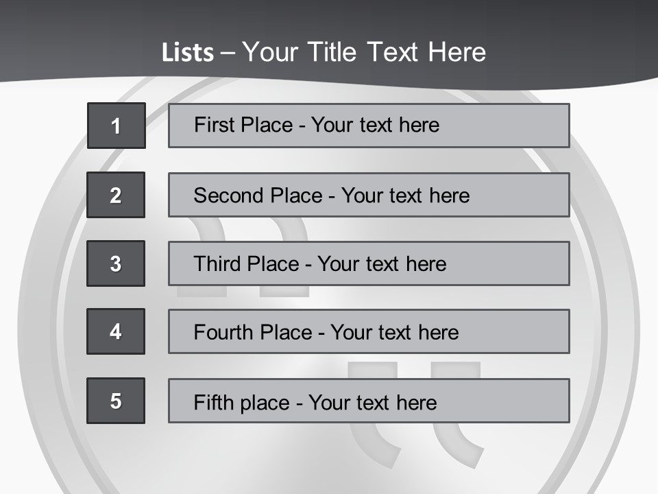 A Metal Plate With A Circular Design On It PowerPoint Template