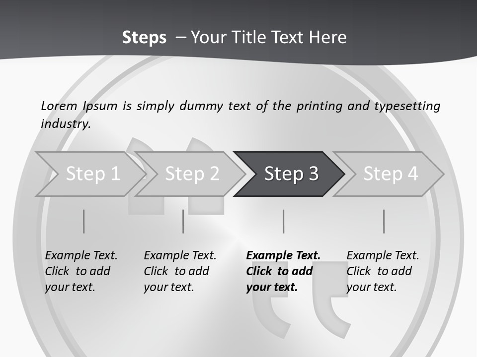 A Metal Plate With A Circular Design On It PowerPoint Template