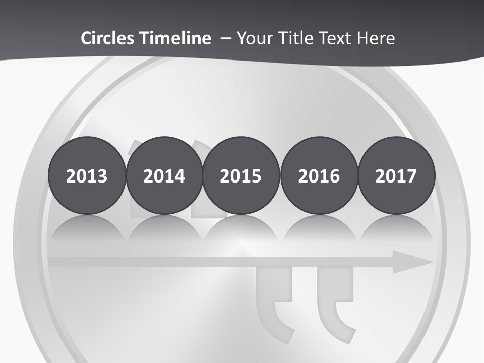 A Metal Plate With A Circular Design On It PowerPoint Template