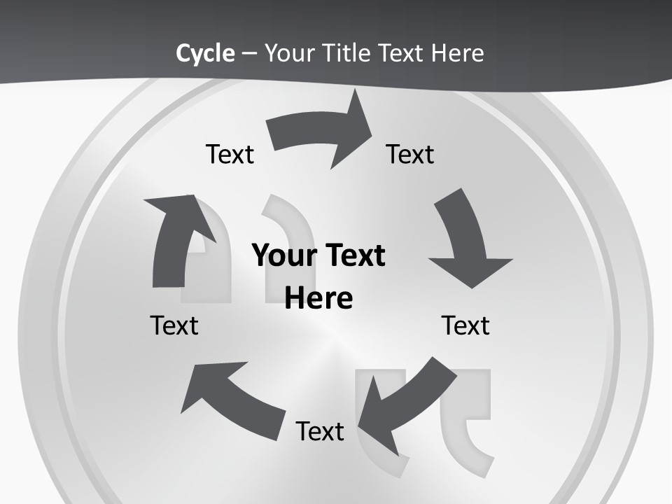 A Metal Plate With A Circular Design On It PowerPoint Template