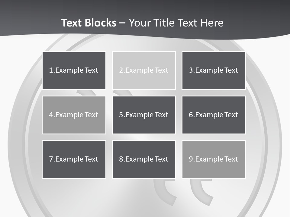 A Metal Plate With A Circular Design On It PowerPoint Template