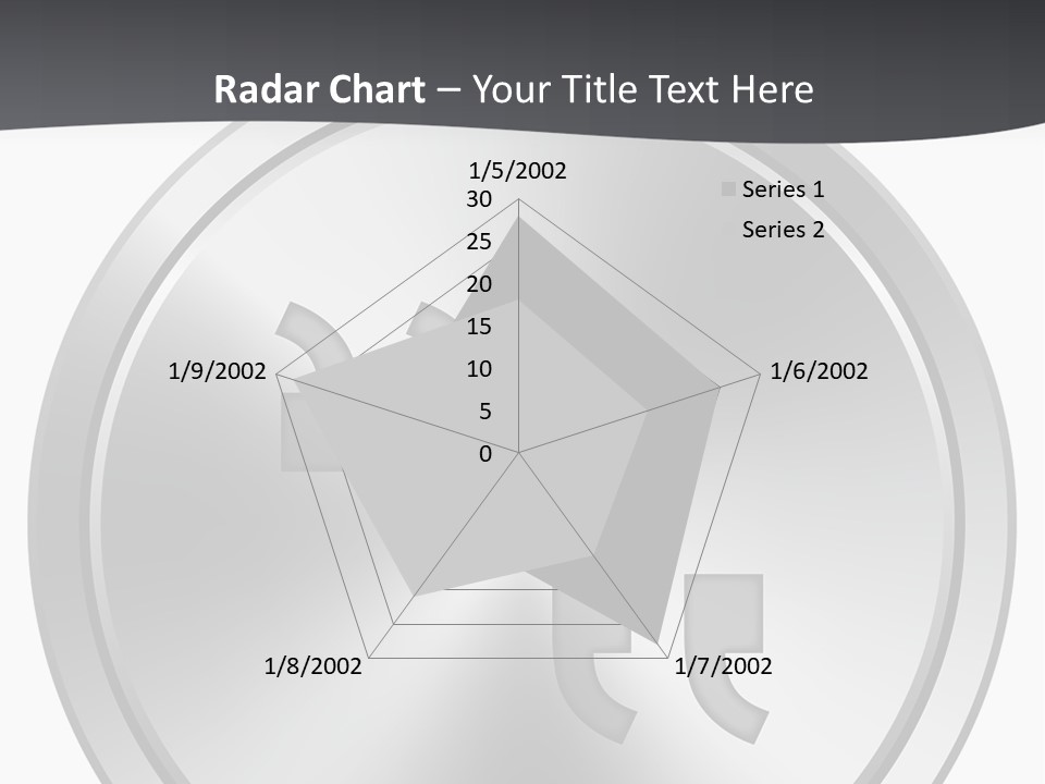 A Metal Plate With A Circular Design On It PowerPoint Template