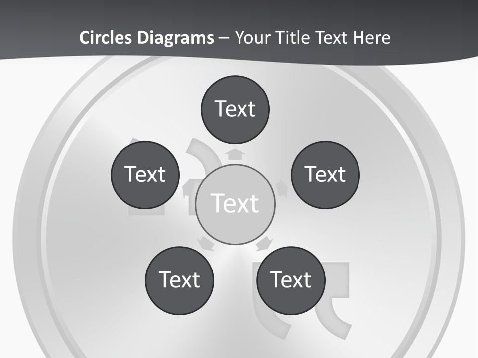 A Metal Plate With A Circular Design On It PowerPoint Template
