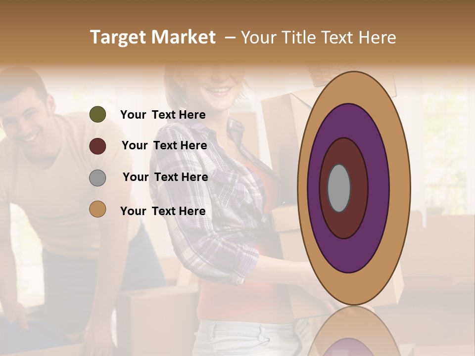 A Man And A Woman Carrying Boxes In A Room PowerPoint Template