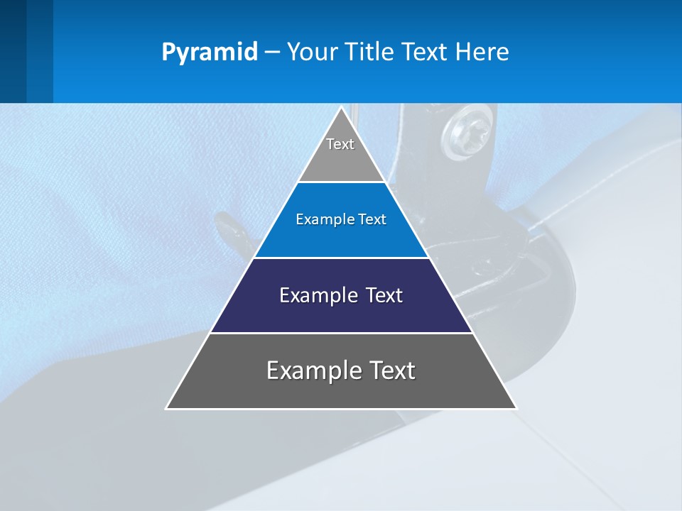 A Close Up Of A Sewing Machine With A Blue Cover PowerPoint Template