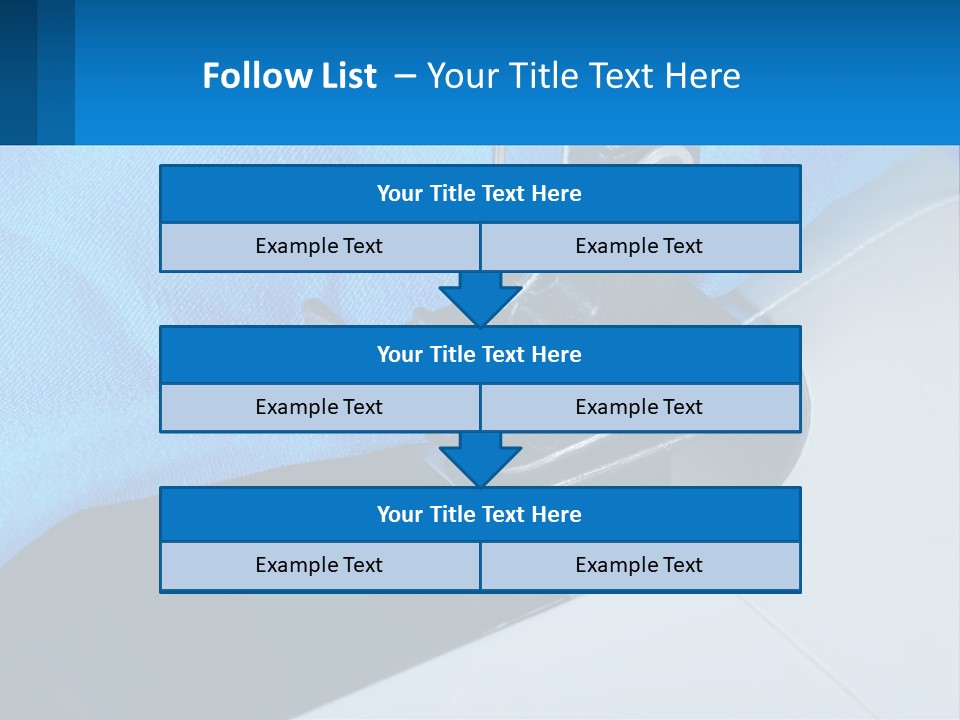 A Close Up Of A Sewing Machine With A Blue Cover PowerPoint Template