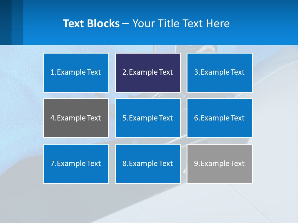 A Close Up Of A Sewing Machine With A Blue Cover PowerPoint Template