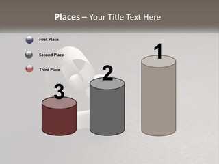 A White Paper Ring With The Letter B On It PowerPoint Template