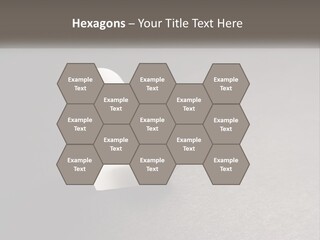 A White Paper Ring With The Letter B On It PowerPoint Template