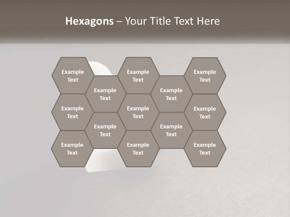 A White Paper Ring With The Letter B On It PowerPoint Template