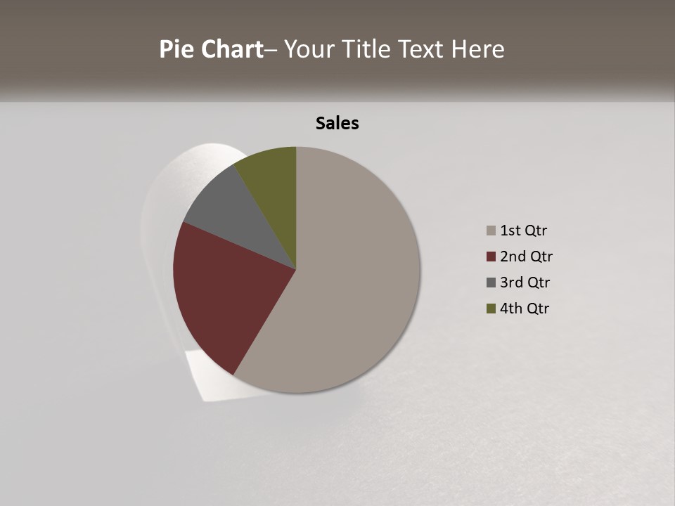 A White Paper Ring With The Letter B On It PowerPoint Template