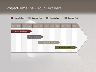 A White Paper Ring With The Letter B On It PowerPoint Template