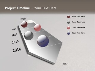 A White Paper Ring With The Letter B On It PowerPoint Template