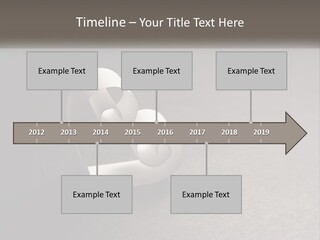 A White Paper Ring With The Letter B On It PowerPoint Template