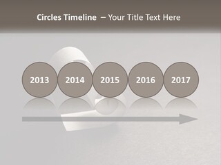 A White Paper Ring With The Letter B On It PowerPoint Template