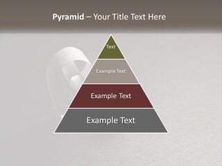 A White Paper Ring With The Letter B On It PowerPoint Template