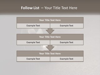 A White Paper Ring With The Letter B On It PowerPoint Template