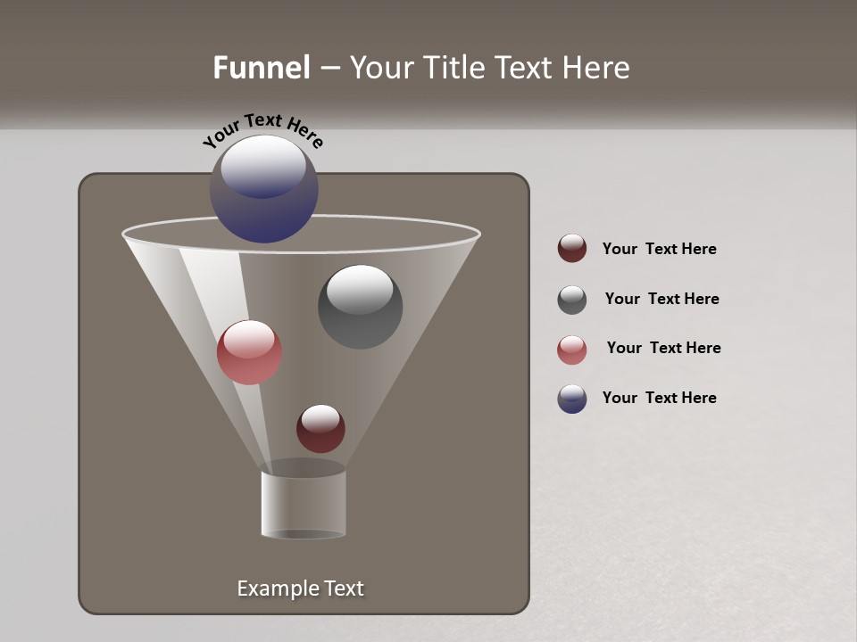 A White Paper Ring With The Letter B On It PowerPoint Template