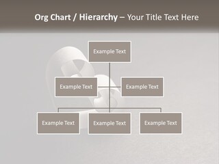 A White Paper Ring With The Letter B On It PowerPoint Template