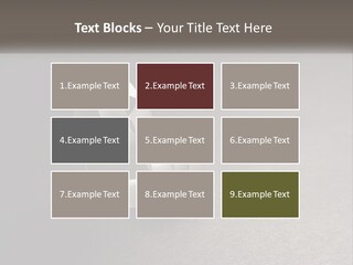 A White Paper Ring With The Letter B On It PowerPoint Template