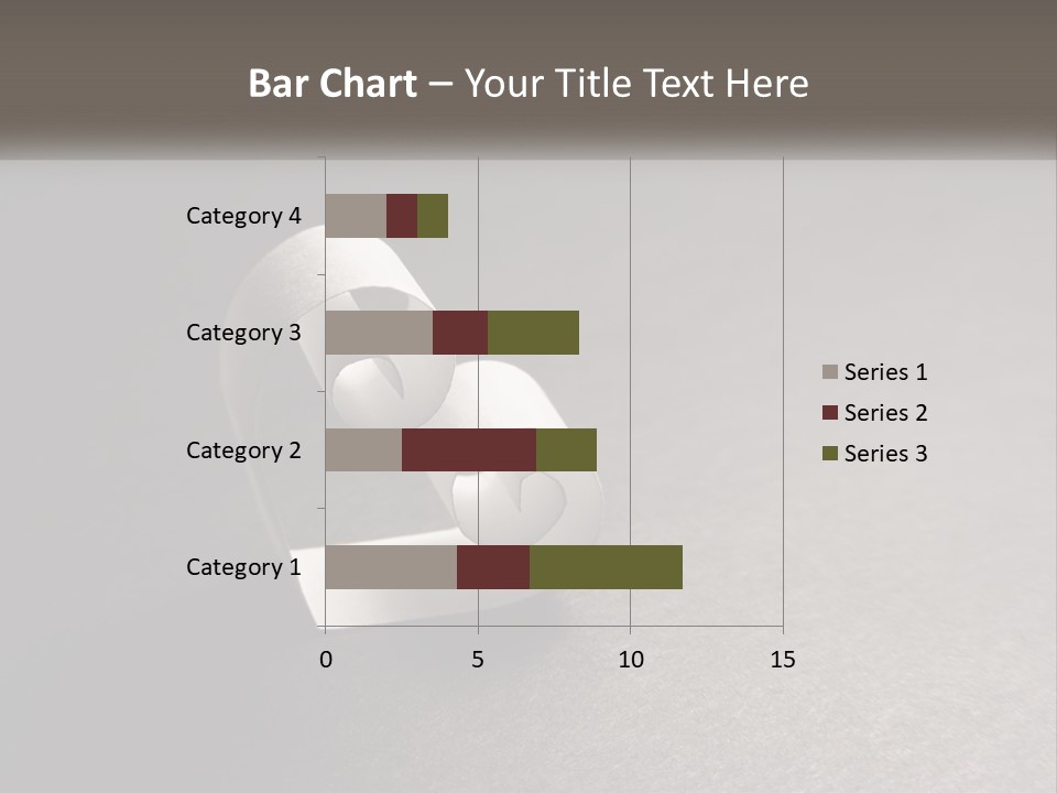 A White Paper Ring With The Letter B On It PowerPoint Template