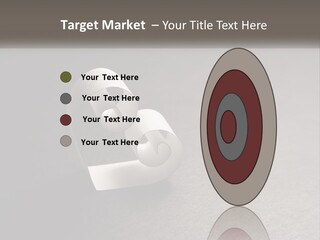 A White Paper Ring With The Letter B On It PowerPoint Template