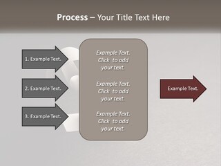 A White Paper Ring With The Letter B On It PowerPoint Template