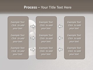 A White Paper Ring With The Letter B On It PowerPoint Template