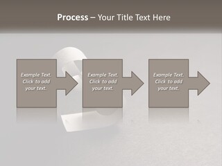 A White Paper Ring With The Letter B On It PowerPoint Template
