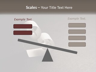 A White Paper Ring With The Letter B On It PowerPoint Template