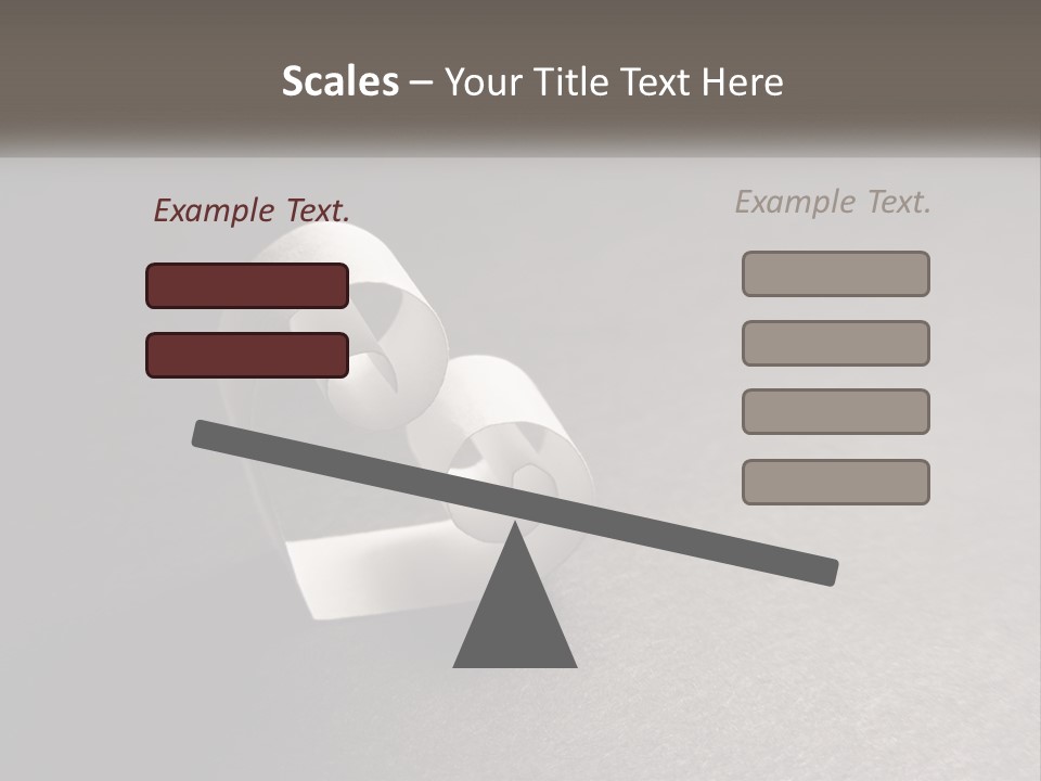 A White Paper Ring With The Letter B On It PowerPoint Template