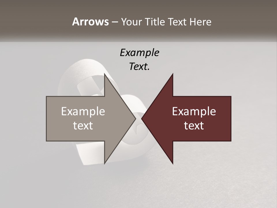 A White Paper Ring With The Letter B On It PowerPoint Template