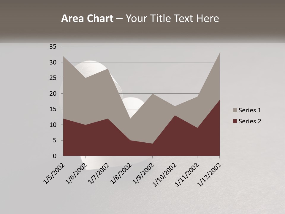 A White Paper Ring With The Letter B On It PowerPoint Template