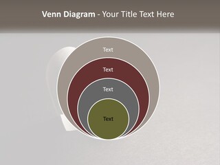 A White Paper Ring With The Letter B On It PowerPoint Template