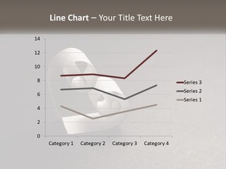 A White Paper Ring With The Letter B On It PowerPoint Template