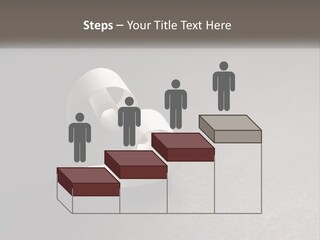 A White Paper Ring With The Letter B On It PowerPoint Template