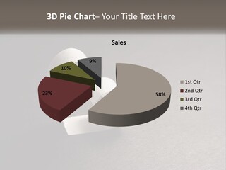 A White Paper Ring With The Letter B On It PowerPoint Template