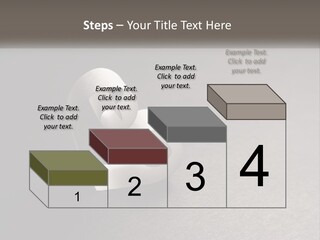 A White Paper Ring With The Letter B On It PowerPoint Template
