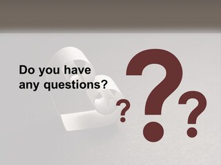 A White Paper Ring With The Letter B On It PowerPoint Template