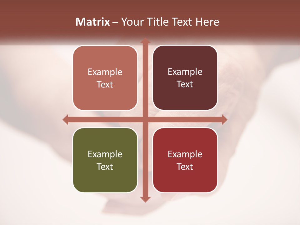 An Elderly Person Holding The Hand Of A Younger Person PowerPoint Template