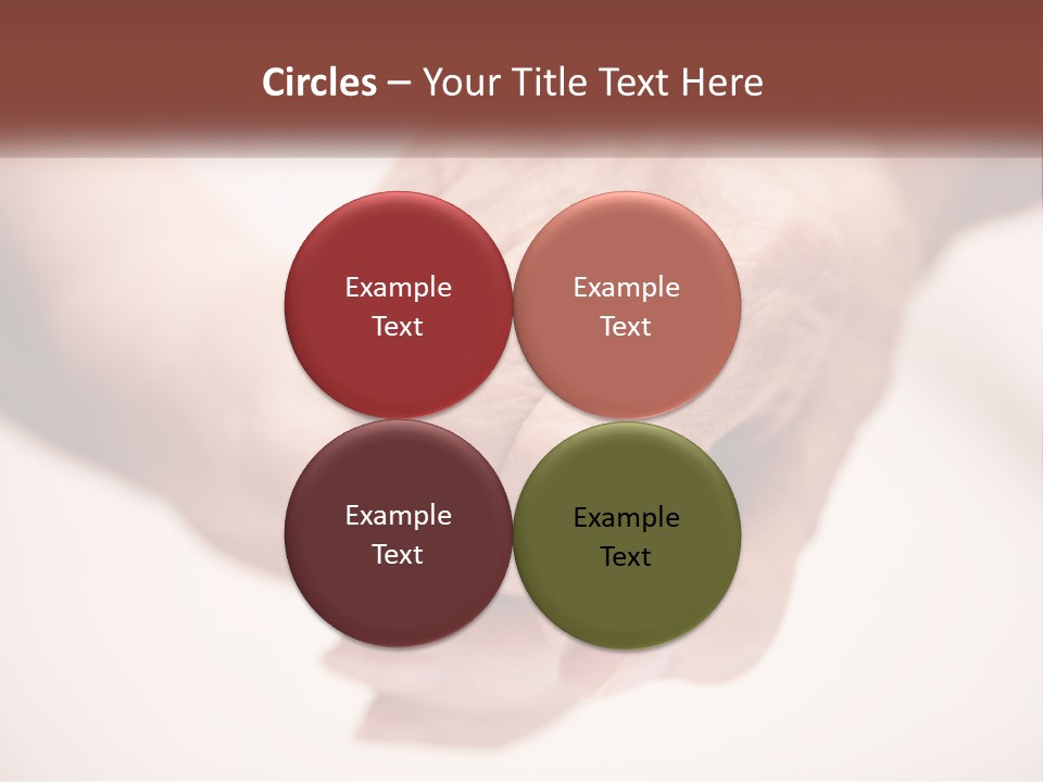 An Elderly Person Holding The Hand Of A Younger Person PowerPoint Template