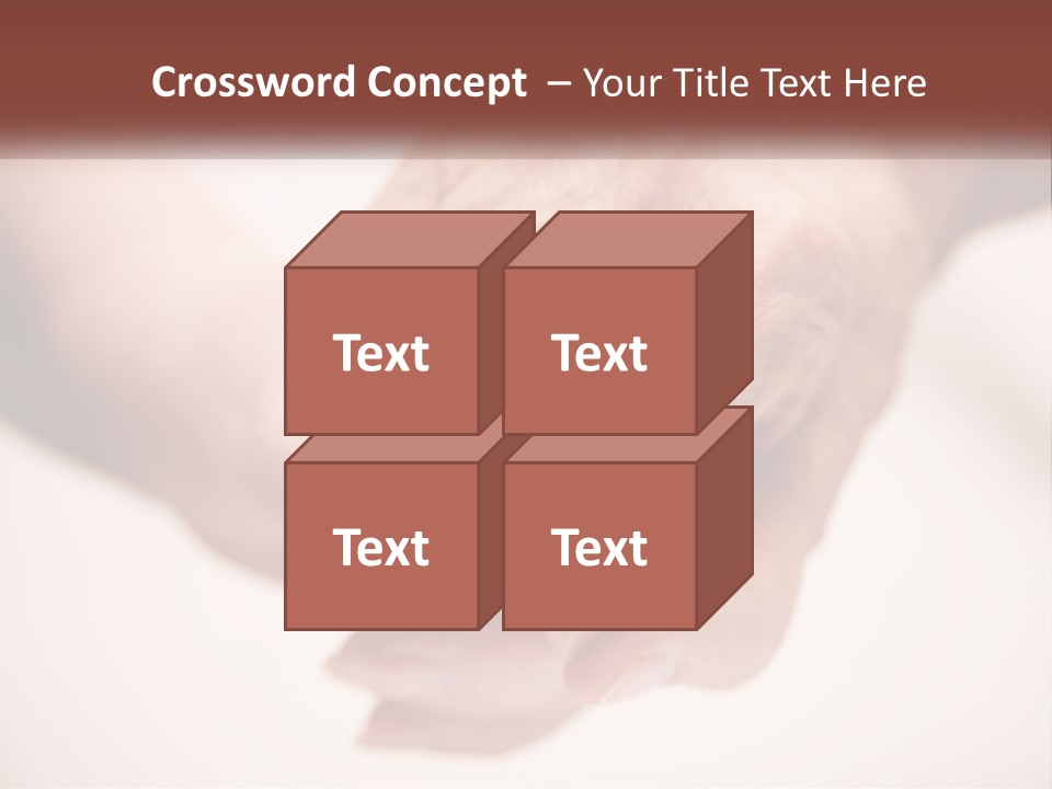 An Elderly Person Holding The Hand Of A Younger Person PowerPoint Template