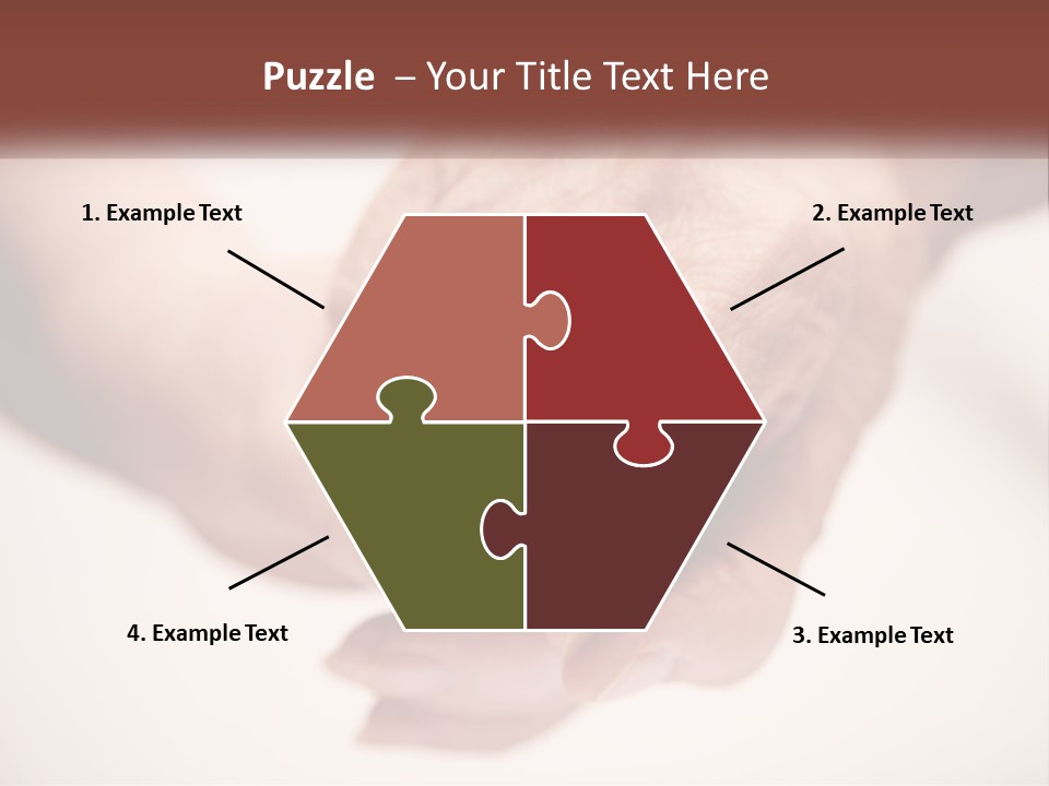 An Elderly Person Holding The Hand Of A Younger Person PowerPoint Template