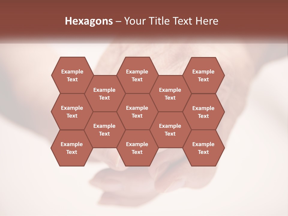 An Elderly Person Holding The Hand Of A Younger Person PowerPoint Template