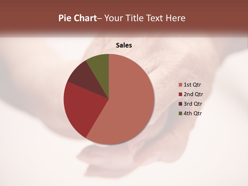 An Elderly Person Holding The Hand Of A Younger Person PowerPoint Template