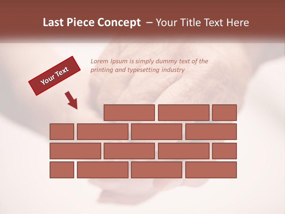 An Elderly Person Holding The Hand Of A Younger Person PowerPoint Template