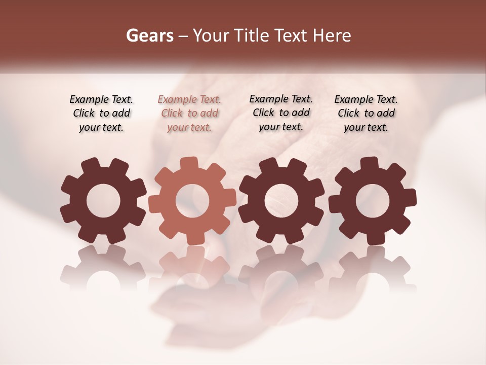 An Elderly Person Holding The Hand Of A Younger Person PowerPoint Template